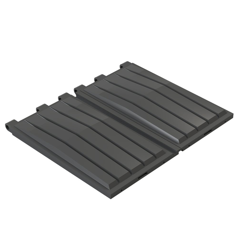 Industrial skip container twin lid system