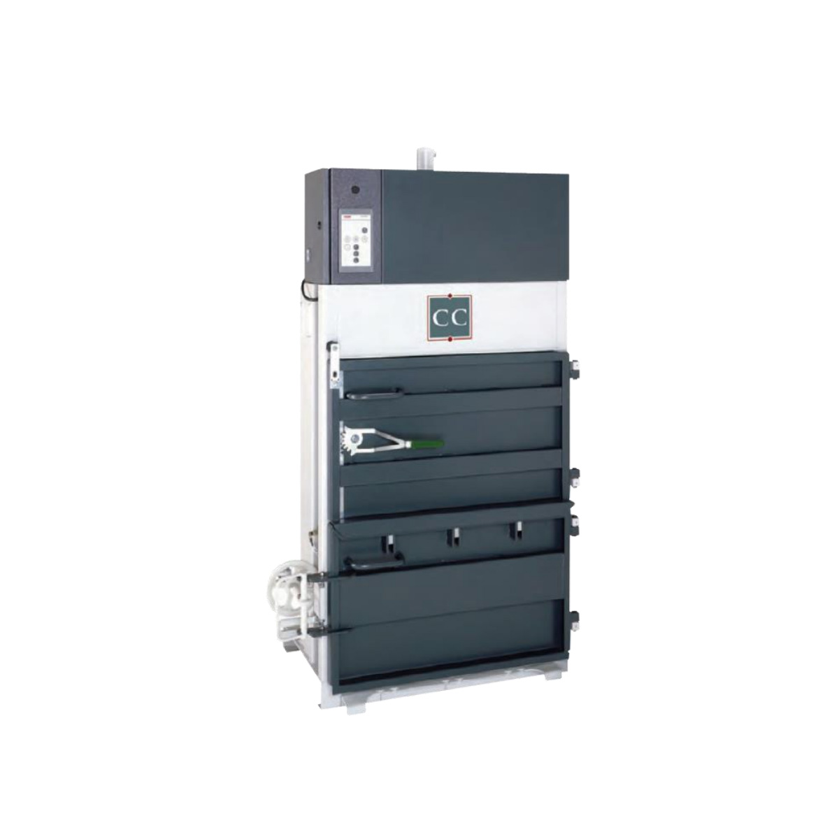 Industrial vertical cardboard baler C605