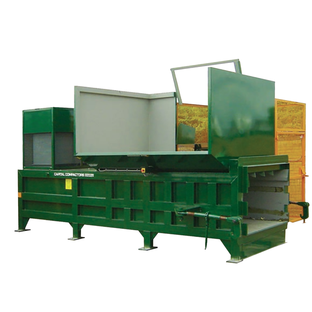 CS5 static compactor with side bin lift