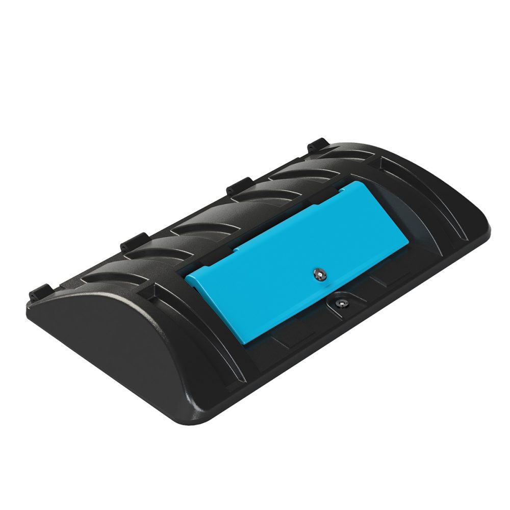 Recycling lid with flap for wheeled container