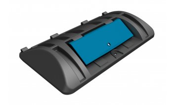 Recycling lid with flap