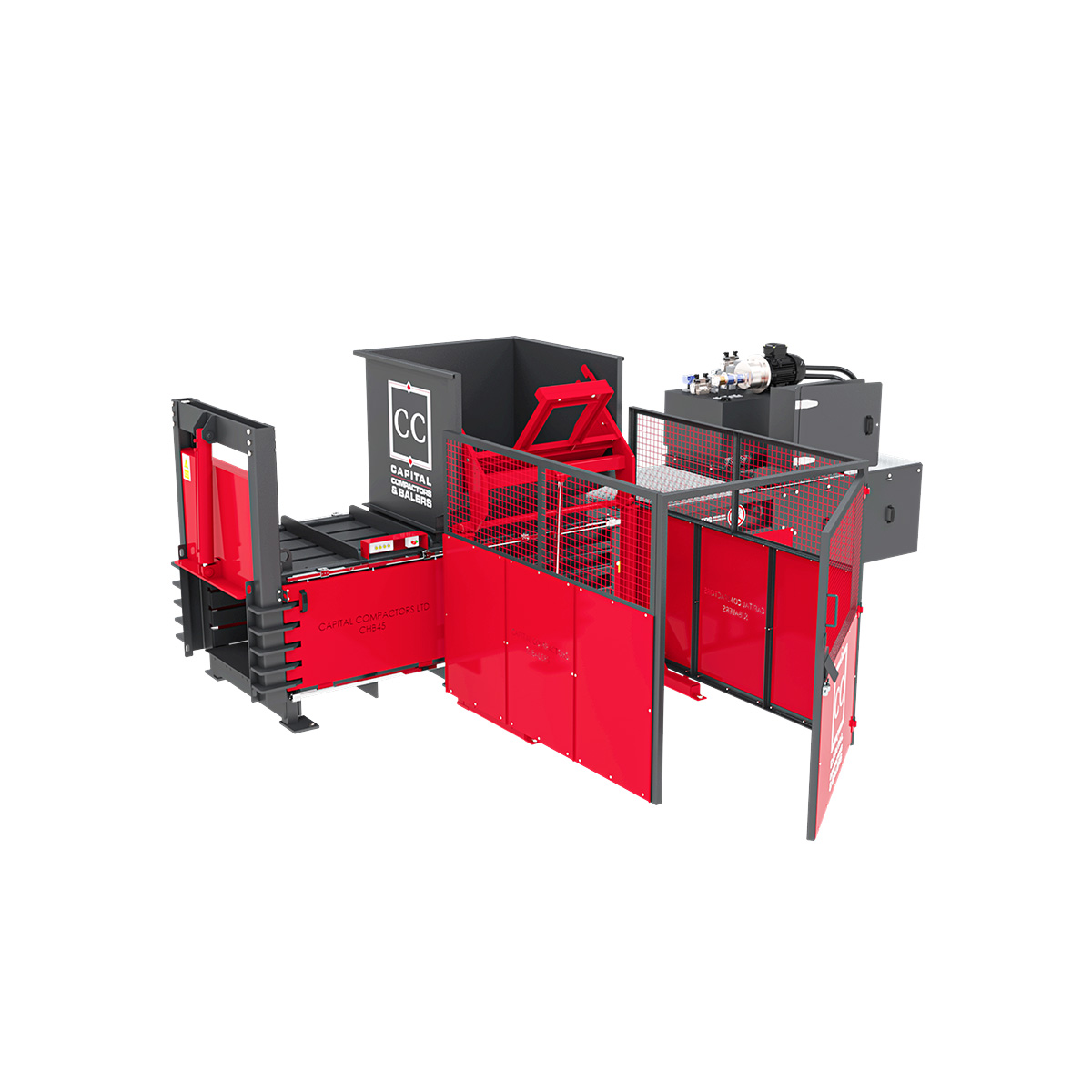 Industrial horizontal baling press 50 second cycle