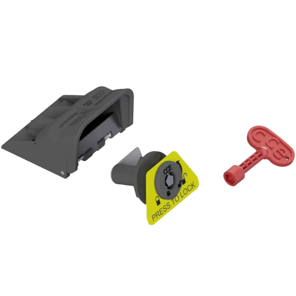 DuraFlex Press2Lock Kit waste container lock