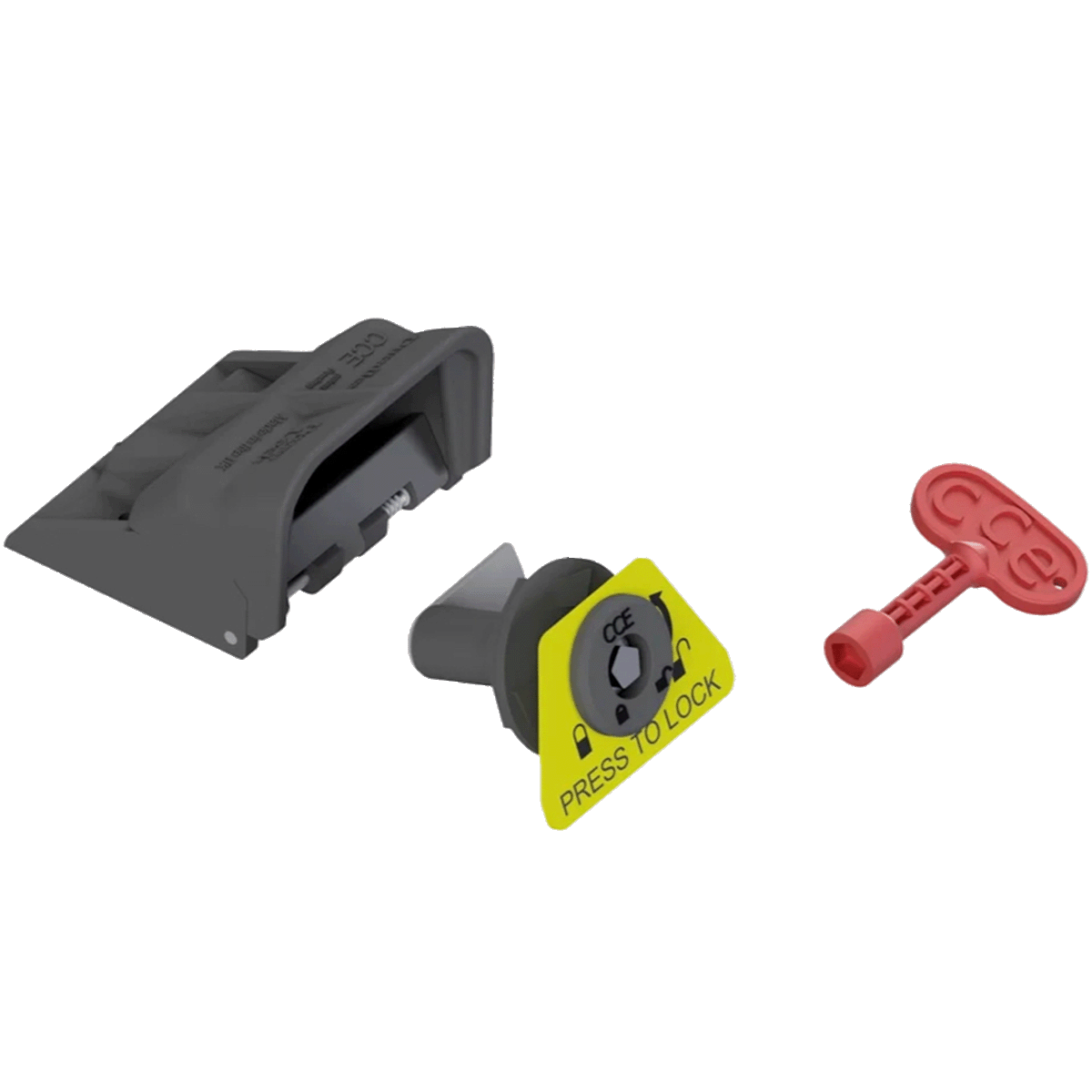 DuraFlex Press2Lock Kit waste container lock
