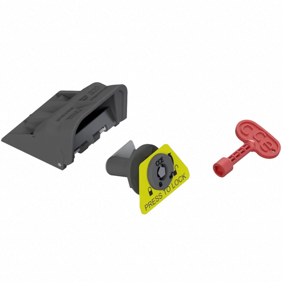DuraFlex Press2Lock Kit waste container lock