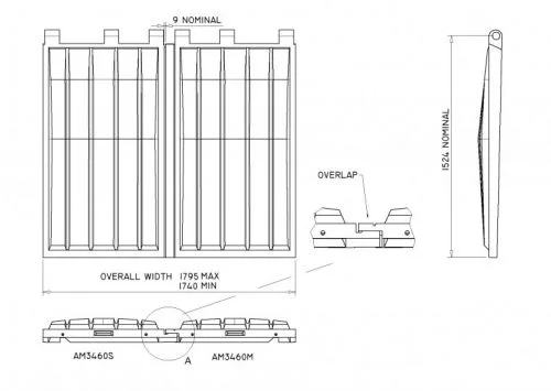AM3460MM&SM Skip Lid pair