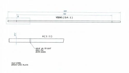 Hinge Bar for MK3935 lid