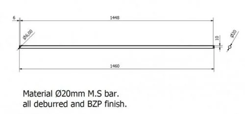 Hinge Bar for Side Hinged FEL lids