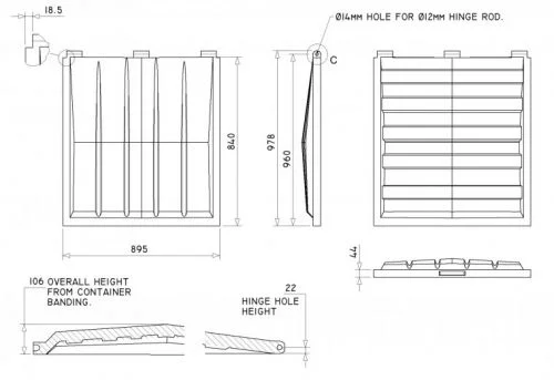 FL3538 Front End Loader lid