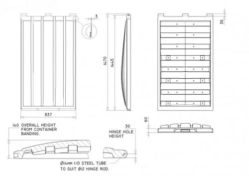 ND3357 Front End Loader lid