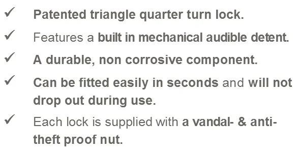 60mm Lock with 35mm Straight Pawl