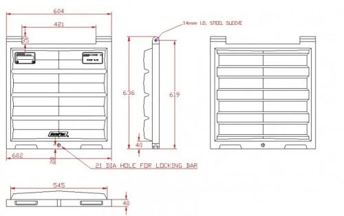 SC2425 Door / Lid for RELs & Skips