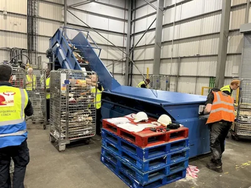 Capital engineers working on a baler installation
